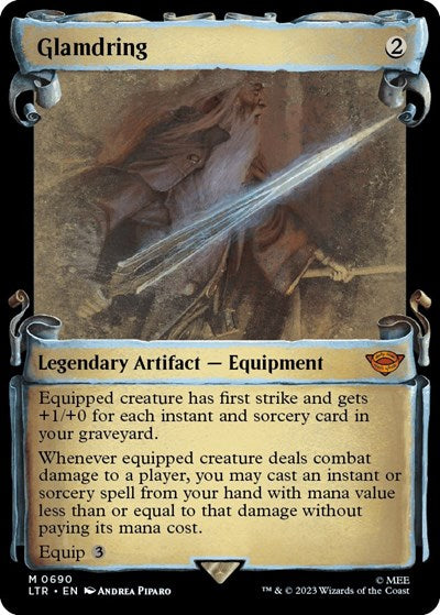Glamdring (Showcase Scrolls) (Universes Beyond: The Lord of the Rings: Tales of Middle-earth) Light Play Foil