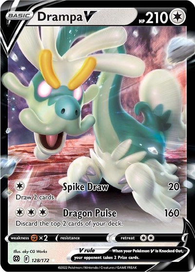 Drampa V (SWSH09: Brilliant Stars) Light Play Holofoil