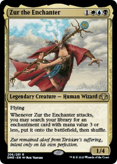 Zur the Enchanter (Dominaria Remastered) Light Play