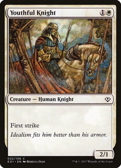 Youthful Knight (Archenemy: Nicol Bolas) Light Play