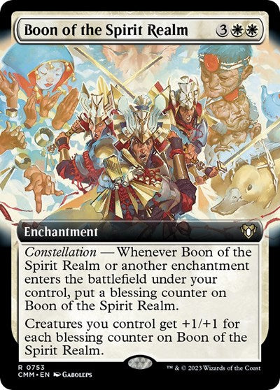 Boon of the Spirit Realm (Extended Art) (Commander Masters) Near Mint Foil