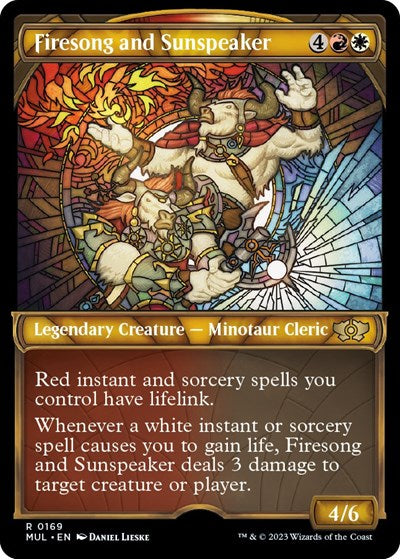 Firesong and Sunspeaker (Halo Foil) (March of the Machine: Multiverse Legends) Light Play Foil