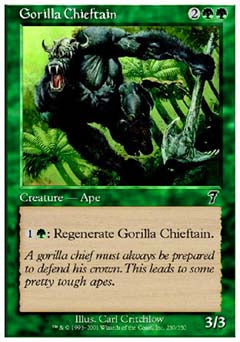 Gorilla Chieftain (7th Edition) Light Play Foil