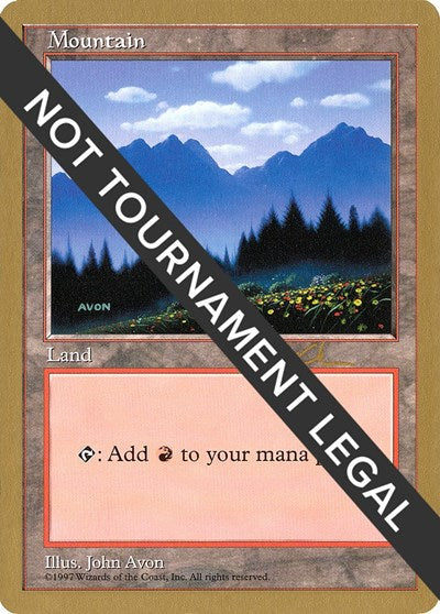 Mountain (433) - 1997 Paul McCabe (5ED) (World Championship Decks) Medium Play
