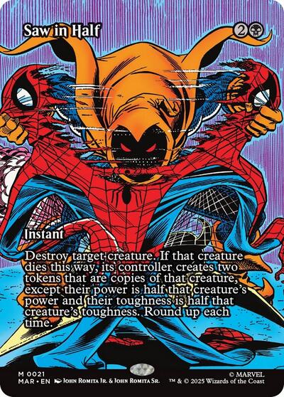 Saw in Half (Borderless) (Marvel Eternal-Legal) Light Play