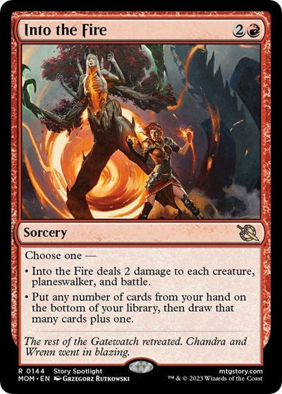 Into the Fire (March of the Machine) Near Mint Foil