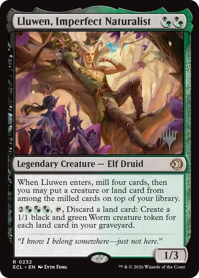 Lluwen, Imperfect Naturalist (Promo Pack: Lorwyn Eclipsed) Light Play