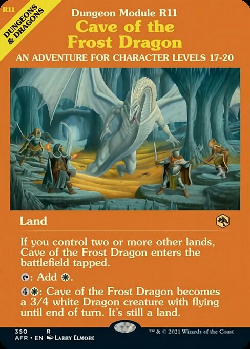 Cave of the Frost Dragon (Showcase) (Adventures in the Forgotten Realms) Light Play