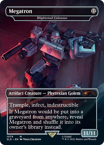 Megatron - Blightsteel Colossus (Secret Lair) Light Play Foil