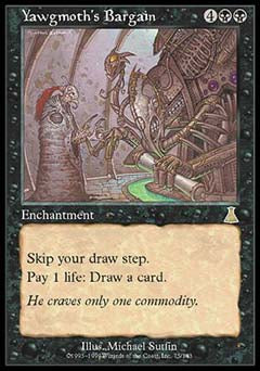 Yawgmoth's Bargain (Urza's Destiny) Medium Play Foil