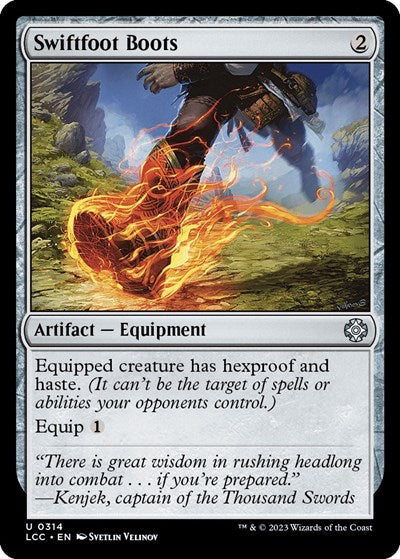 Swiftfoot Boots (Commander: The Lost Caverns of Ixalan) Medium Play