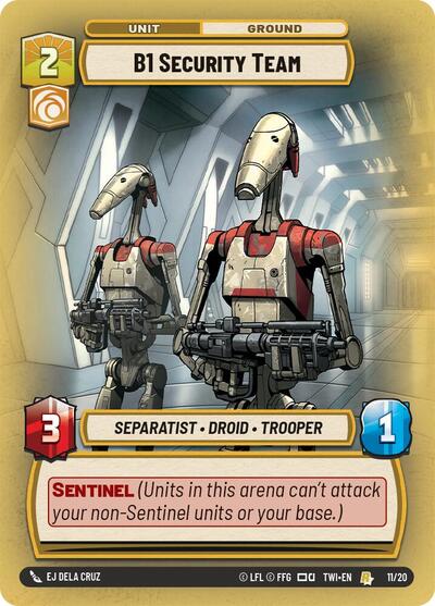 B1 Security Team (Twilight of the Republic: Weekly Play Promos) Near Mint