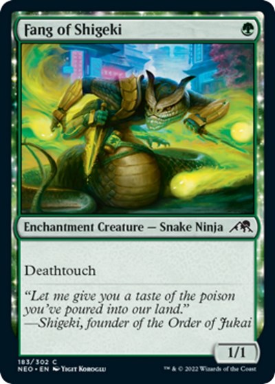 Fang of Shigeki (Kamigawa: Neon Dynasty) Near Mint Foil
