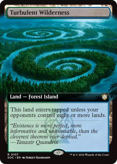 Turbulent Wilderness (Extended Art) (Commander: Secrets of Strixhaven) Near Mint