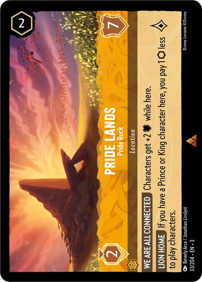 Pride Lands - Pride Rock (Into the Inklands) Near Mint Cold Foil