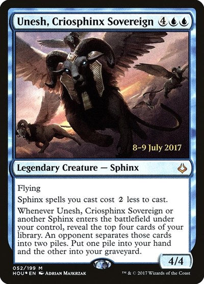 Unesh, Criosphinx Sovereign (Promos: Prerelease Cards) Light Play Foil