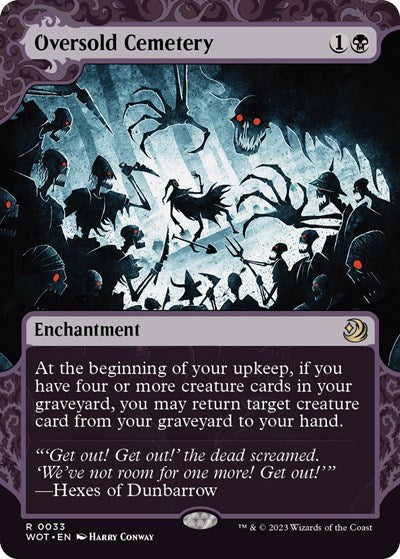 Oversold Cemetery (Wilds of Eldraine: Enchanting Tales) Light Play