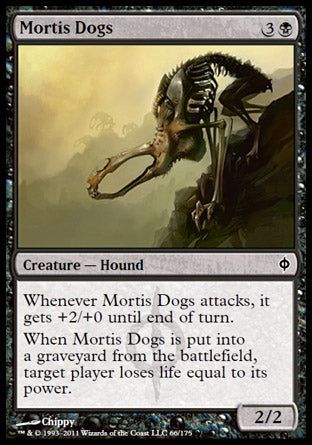 Mortis Dogs (New Phyrexia) Light Play Foil