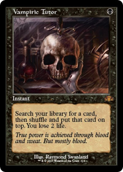 Vampiric Tutor (Retro Frame) (Dominaria Remastered) Near Mint