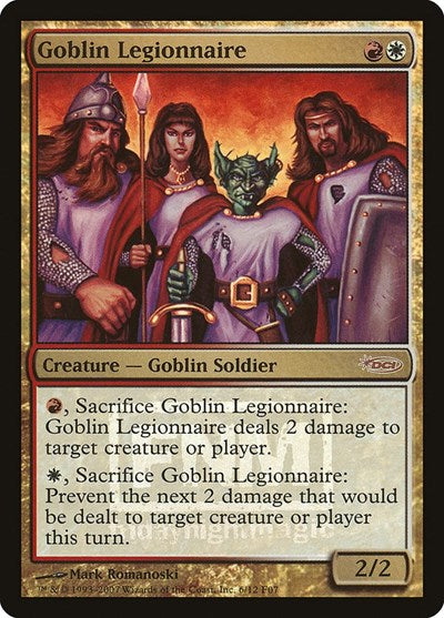 Goblin Legionnaire (Promos: FNM) Light Play Foil