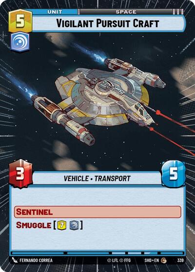 Vigilant Pursuit Craft (Hyperspace) (Shadows of the Galaxy) Near Mint Foil