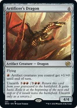 Artificer's Dragon (The Brothers' War) Near Mint Foil