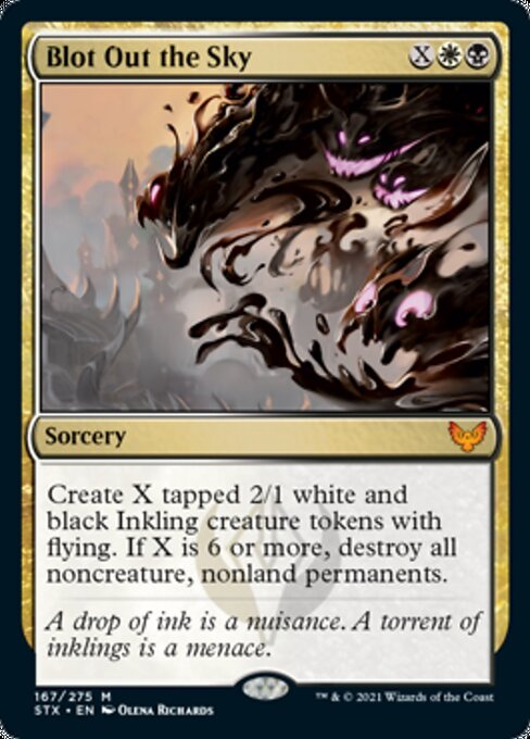 Blot Out the Sky (Strixhaven) Medium Play Foil
