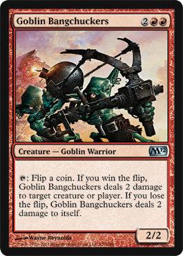Goblin Bangchuckers (Magic 2012 Core Set) Medium Play Foil