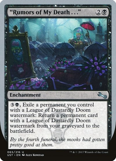 Rumors of My Death . . . (Unstable) Near Mint