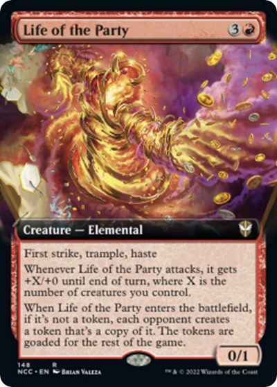 Life of the Party (Extended Art) (Commander: Streets of New Capenna) Light Play