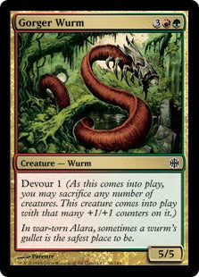 Gorger Wurm (Alara Reborn) Light Play