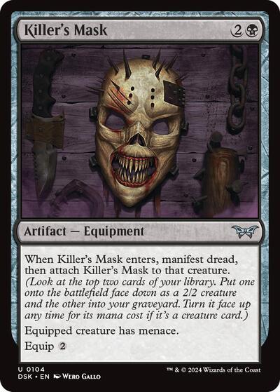 Killer's Mask (Duskmourn: House of Horror) Light Play Foil