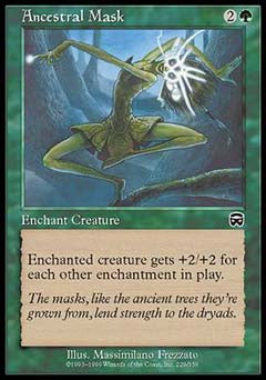 Ancestral Mask (Mercadian Masques) Medium Play Foil