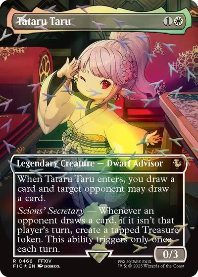 Tataru Taru (Borderless) (Chocobo Track Foil) (Commander: FINAL FANTASY) Near Mint Foil