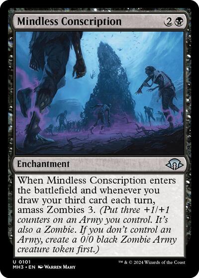 Mindless Conscription (Modern Horizons 3) Light Play Foil