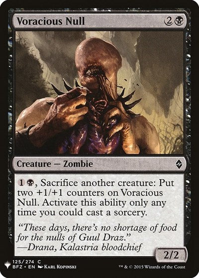 Voracious Null (Mystery Booster) Near Mint