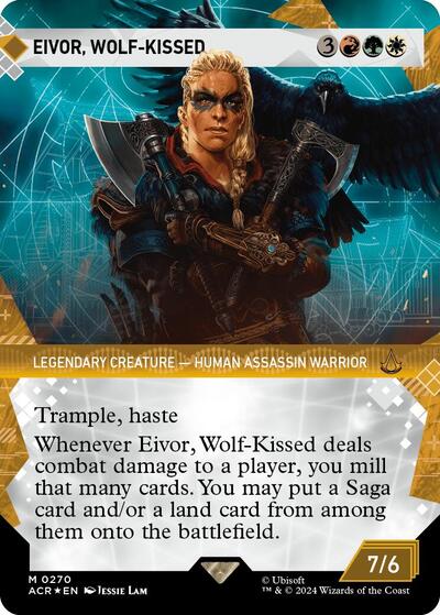 Eivor, Wolf-Kissed (Showcase) (Textured Foil) (Universes Beyond: Assassin's Creed) Light Play Foil
