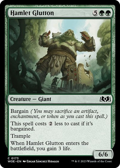 Hamlet Glutton (Wilds of Eldraine) Light Play Foil