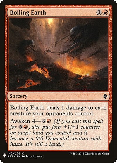Boiling Earth (Mystery Booster) Near Mint