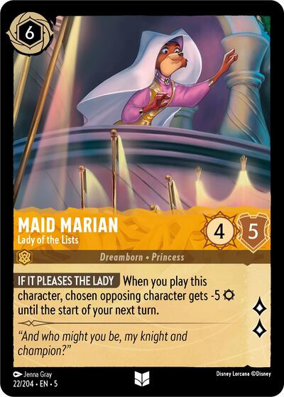 Maid Marian - Lady of the Lists (Shimmering Skies) Near Mint