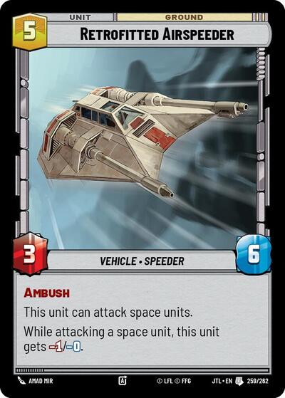 Retrofitted Airspeeder (Jump to Lightspeed) Near Mint