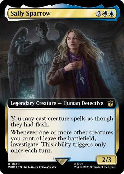 Sally Sparrow (Extended Art) (Surge Foil) (Universes Beyond: Doctor Who) Near Mint Foil