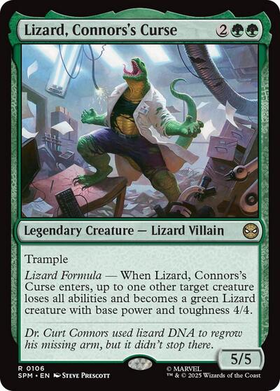 Lizard  Connors s Curse|1|0|0.00