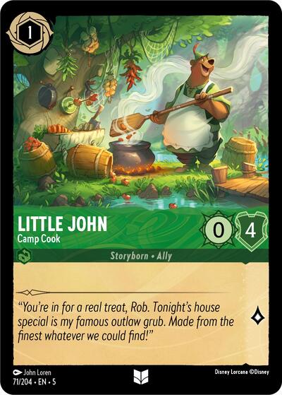 Little John - Camp Cook (Shimmering Skies) Near Mint Cold Foil