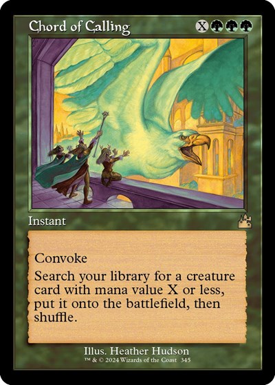 Chord of Calling (Retro Frame) (Ravnica Remastered) Medium Play