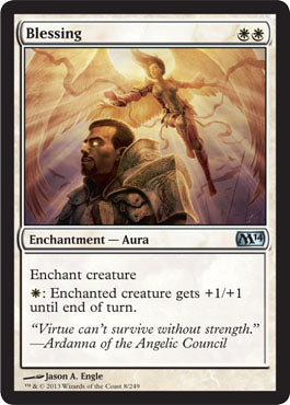 Blessing (Magic 2014 Core Set) Light Play