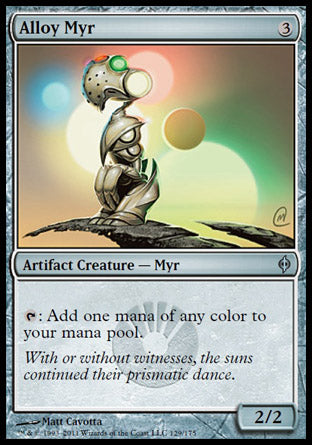 Alloy Myr (New Phyrexia) Light Play Foil