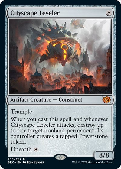 Cityscape Leveler (The Brothers' War) Light Play Foil