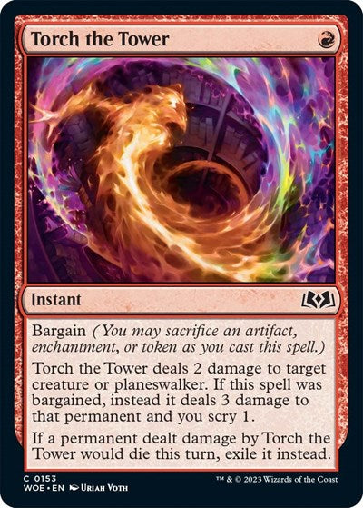 Torch the Tower (Wilds of Eldraine) Light Play