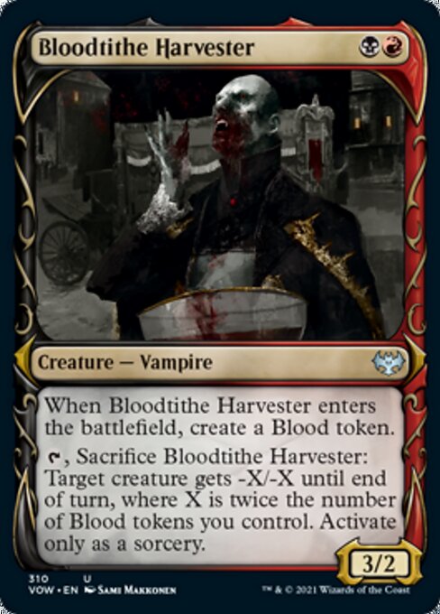 Bloodtithe Harvester (Showcase) (Innistrad: Crimson Vow) Light Play